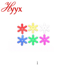 HYYX Beleza País Estilo OEM Design pvc confetti forma floco de neve para a decoração do natal